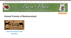 Desktop Screenshot of animalfriendswestmoreland.org