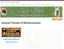 Tablet Screenshot of animalfriendswestmoreland.org
